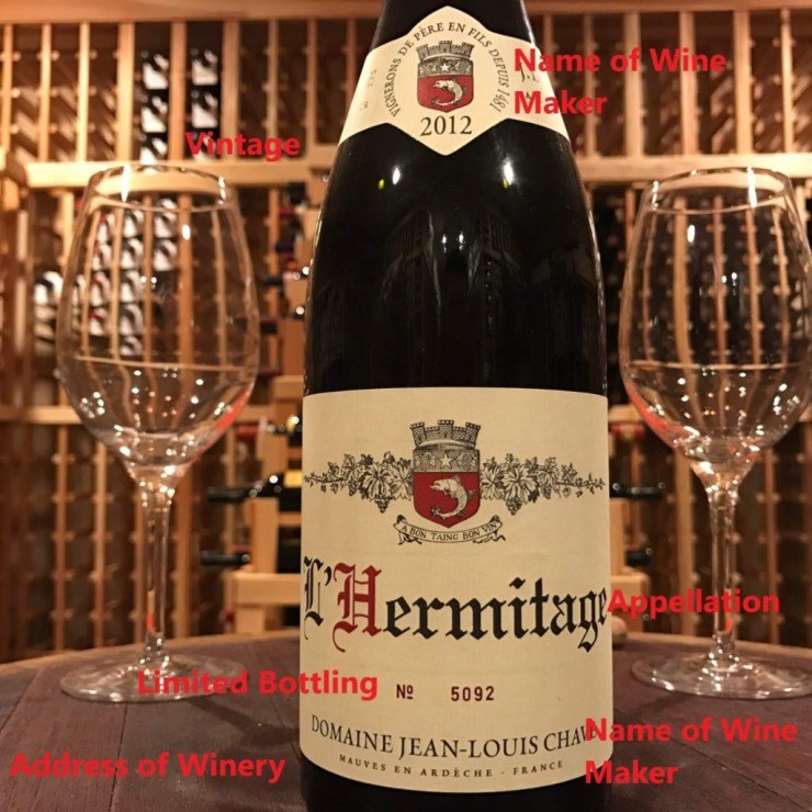 explaining a french wine label