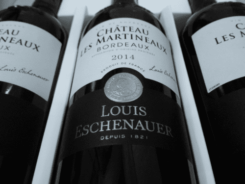 A FRENCH WINE LABEL for exploring drinks