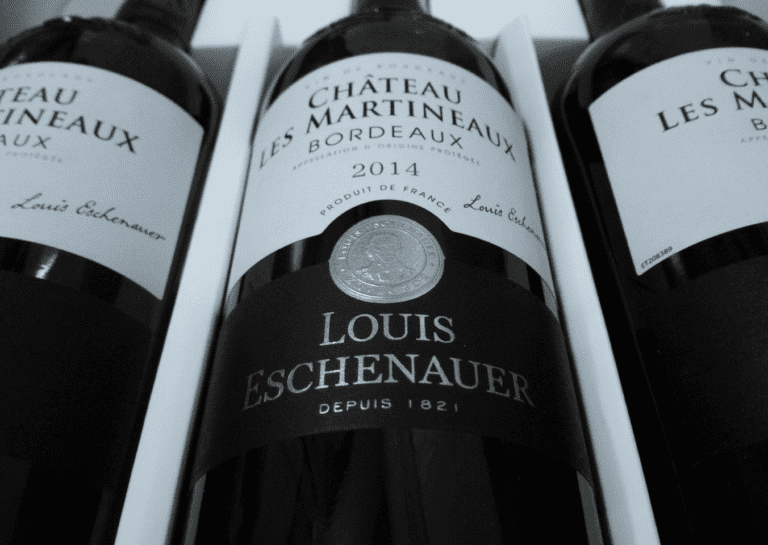 A FRENCH WINE LABEL for exploring drinks