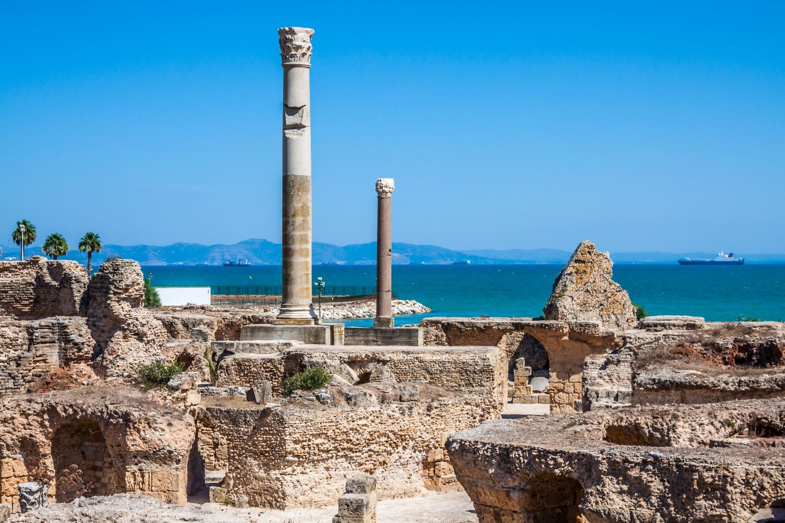 Ruins at Carthage, Tunisia for TRAVEL