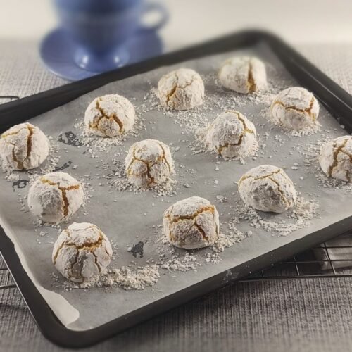 Orange and Ginger Amaretti Cookies