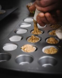Glossary of culinary terms -Piping muffin mix