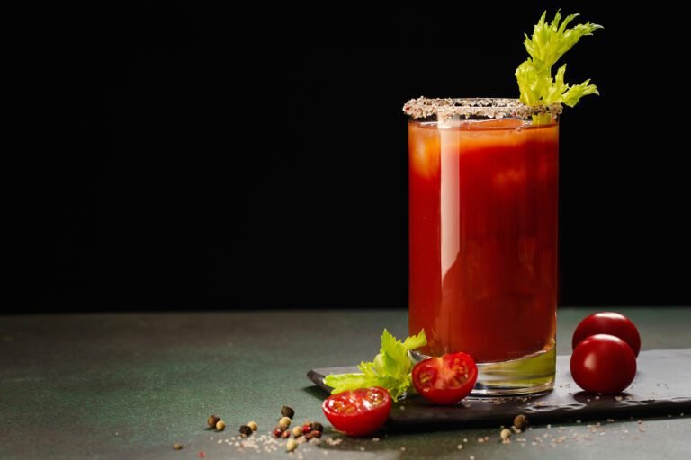 bloody mary cocktail with celery garnish maisonbonhomie