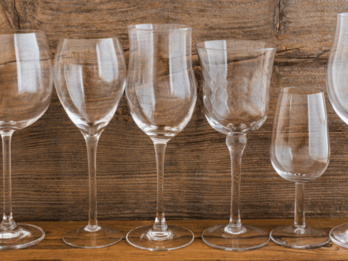 selection of wine glasses