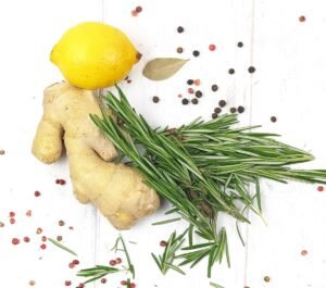 ginger and herbs for gin drinks renaissance